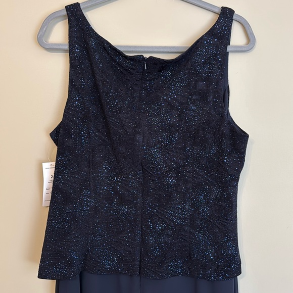 NWT- Alex Evenings Women's Plus Size Sparkle Long Dress- size 14 - Picture 5 of 9